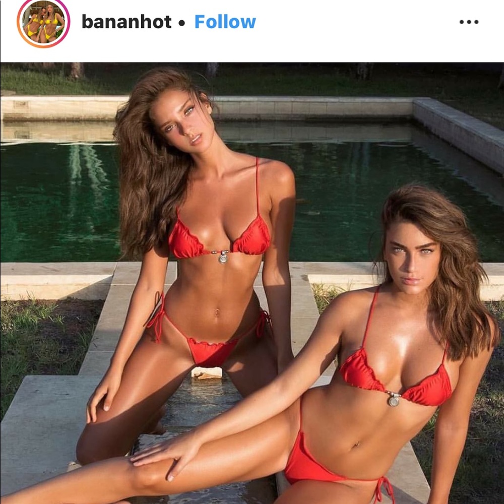 Banana hot famous “red bell”‎ bikini